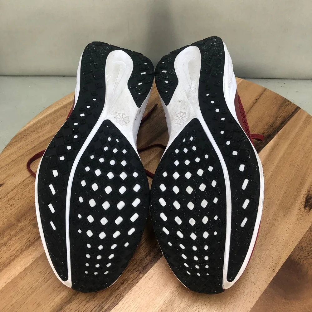 Nike Men's Red & White Athletic Running Shoes